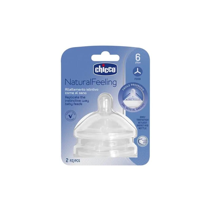 TETINAS NATURAL FEELING - FLUJO RAPIDO/PAPILLA +6m x2