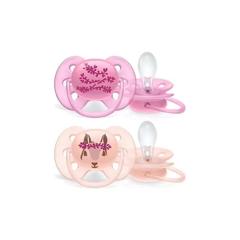 CHUPETE ULTRA SOFT LISO 6-18m NENA x2